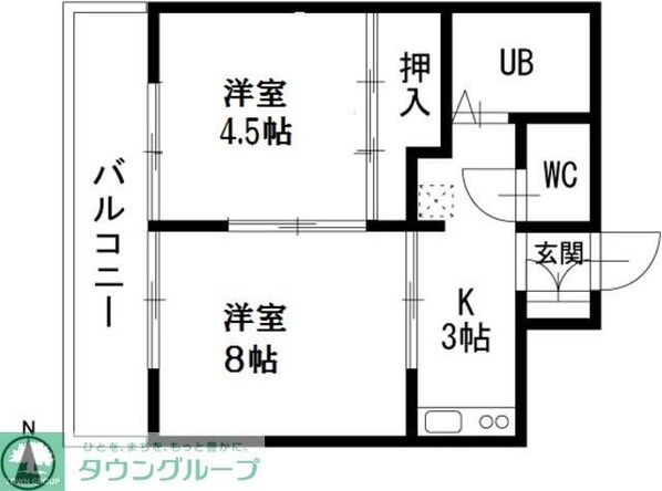 ヴィラ・サンポートの物件間取画像